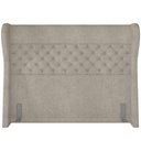 Ver imagem 6 de Kit Cabeceira Cama Box Casal 195cm Madrid com Puff Recamier Santorini Bouclê Creme