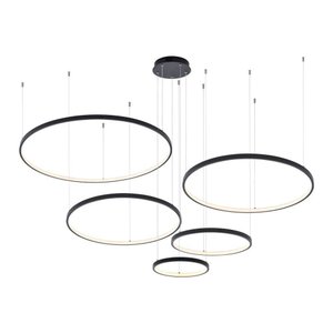 Lustre Pendente Astraled Bevis Pl-9743 Preto Led Bivolt Preto Pl-9743