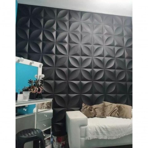 Placas 3d Revestimento de Parede Pvc Kit C/50 Unids Ambiente Decorado