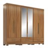 Quarto Modulado 100% MDF 3 Peças 6 Portas 3 Gavetas com Espelhos Smart Plus - 3