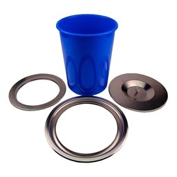 Lixeira de Embutir para Pia Bancada 8 Litros Aço Inox 304 - 5
