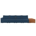 Ver imagem 2 de Sofá Ilha 4 Lugares Living 472cm Modulado Lary Veludo K01 Cor Azul Marinho