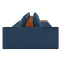 Ver imagem 3 de Sofá Ilha 4 Lugares Living 472cm Modulado Lary Veludo K01 Cor Azul Marinho