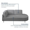 Ver imagem 7 de Sofá Living Orgânico 2 Lugares 165cm Base de Ferro Braço Esquerdo Norten