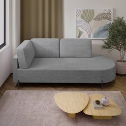 Sofá Living Orgânico 2 Lugares 165cm Norten - 2