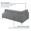 Ver mais imagens de Sofá Living Orgânico 2 Lugares 165cm Base de Ferro Braço Esquerdo Norten