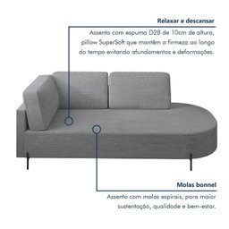 Sofá Living Orgânico 2 Lugares 165cm Norten - 7