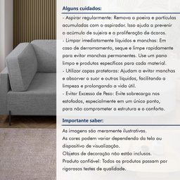 Sofá Living Orgânico 2 Lugares 165cm Norten - 11