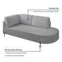 Ver imagem 5 de Sofá Living Orgânico 2 Lugares 165cm Base de Ferro Braço Esquerdo Norten