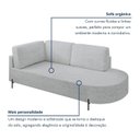 Ver imagem 4 de Sofá Living Orgânico 2 Lugares 165cm Base de Ferro Braço Esquerdo Norten