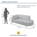 Ver mais imagens de Sofá Living Orgânico 2 Lugares 165cm Norten