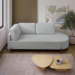 Sofá Living Orgânico 2 Lugares 165cm Norten - 2