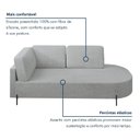 Ver imagem 5 de Sofá Living Orgânico 2 Lugares 165cm Base de Ferro Braço Esquerdo Norten