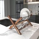 Ver imagem 4 de Escorredor de Prato em Bambu Ecológico Porta Copos Dobravel