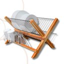 Ver imagem 3 de Escorredor de Prato em Bambu Ecológico Porta Copos Dobravel