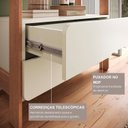 Ver imagem 6 de Estante de Livros 100% MDF 81CMX183CM 2 Gavetas e 4 Prateleiras Elvis Bege/Off White/Castanho