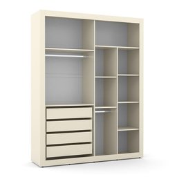 Dormitório Completo Infantil Tutto New 4 Portas, Cômoda e Berço Multifuncional Formare Off White - M - 3