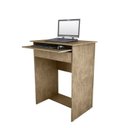 Ver imagem 5 de Escrivaninha Mesa Escritório Pequena com Gaveta e Suporte de Teclado Bella X 1 Gaveta 63cm Canela