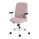 Ver imagem 1 de Cadeira de Escritório Diretor Nr17 Ergonômica Milano Confort Linho Rosa