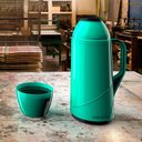 Ver imagem 2 de Garrafa Térmica Café Roma 1 Litro Unitermi - Verde
