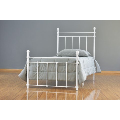 Cama de Ferro Luísa Solteiro - Branca