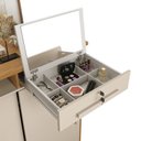 Ver imagem 4 de Cômoda Max 2020 C/ 2 Portas e 6 Gavetas Freijo/off White - Lukaliam