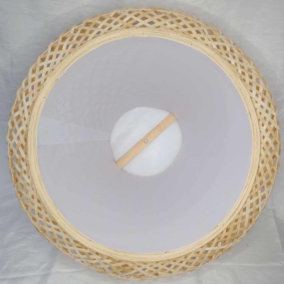 Lanterna Luminária de Bambu Natural Pendurar Teto 60x27cm Bekasa W3264 - 5