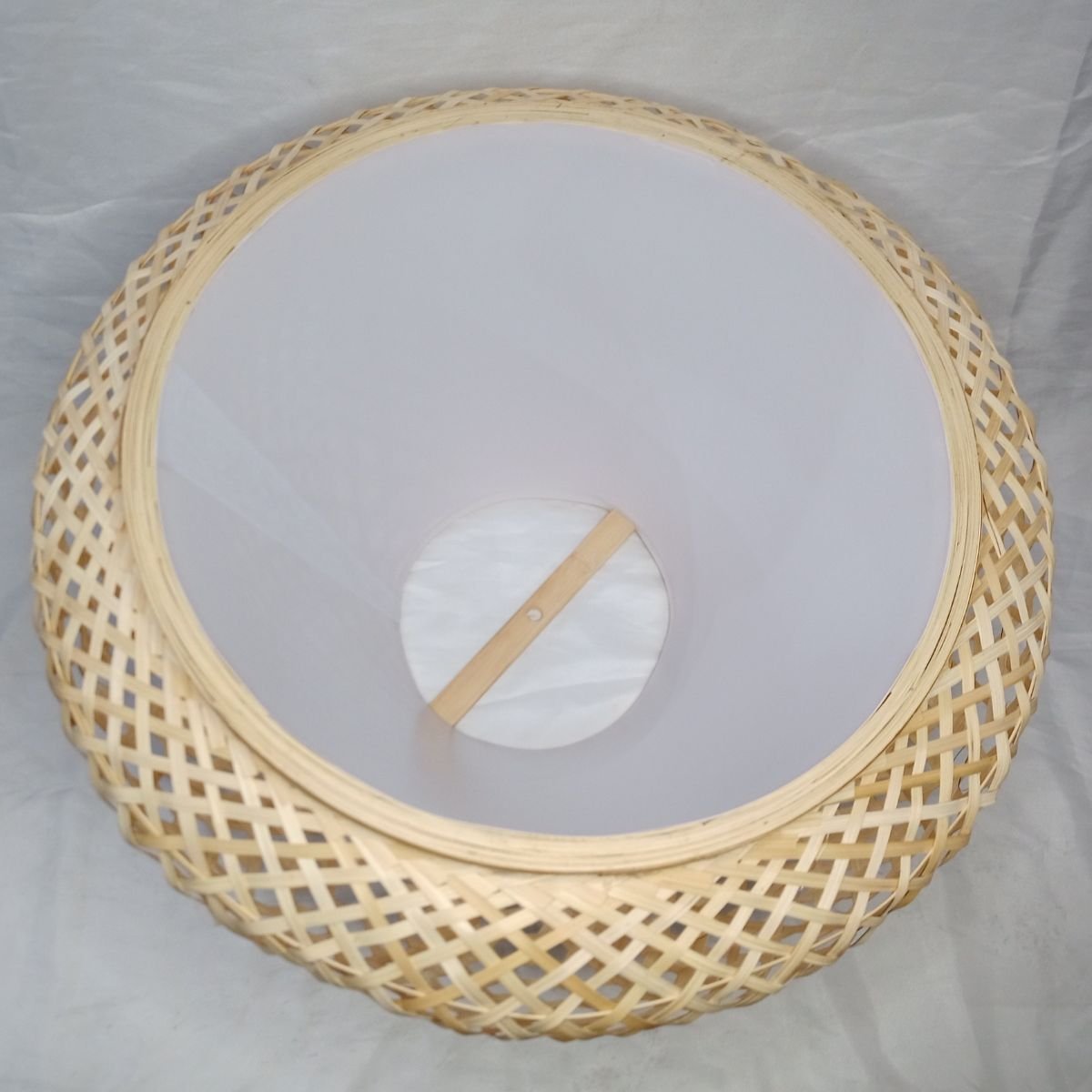 Lanterna Luminária de Bambu Natural Pendurar Teto 60x27cm Bekasa W3264 - 3