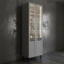 Ver imagem 3 de Cristaleira em MDF com 4 Portas 2 em Vidro e LED Interno 70cm Grazi Tecnomobili