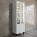 Ver imagem 2 de Cristaleira em MDF com 4 Portas 2 em Vidro e LED Interno 70cm Grazi Tecnomobili