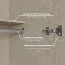Ver imagem 5 de Guarda Roupa Infantil/Juvenil 4 Portas e 4 Gavetas Americano Cinza
