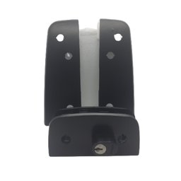 Kit para porta de abrir em zamac com pintura eletrostática Preto - 2