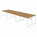 Ver imagem 2 de Plataforma de Trabalho Escritório 6 Pessoas 4,20m x 1,20m Pés Metal Escritório F5 Office - Freij