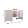 Berço Grade Fixa Doce Sonho Reto 95,0cm X 132,4cm X 64,0cm - 4