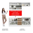 Ver imagem 6 de Armário de Cozinha Compacta 200cm Branco Rustic Glamy Madesa 03