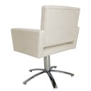 Ver imagem 4 de Poltrona Decorativa Camila Pés Metal Giratório Suede Bege - DS Estofados