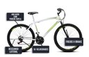 Ver imagem 5 de Bicicleta Cazelle Cb 500, Aro 26 Comum Natural, 36 Raias, 18 Marchas, Freios V-brake e Suporte de Gu