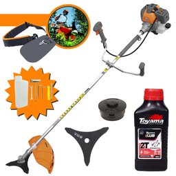Roçadeira Alta Performance Tekna Rl520p Plus Á Gasolina 52cc 2hp 10.000rpm + Óleo Toyama - 2