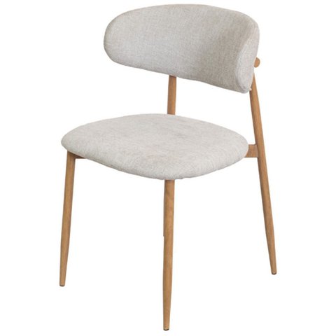 Cadeira Alba Base Clara - Bege