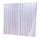 Ver imagem 2 de Cortina Microfibra com linho 2,80x2,30 Para Varão Duplo:Branco