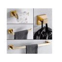 Ver imagem 4 de Kit Acessórios Banheiro Inox 304 Dourado Luxo 4 Peças
