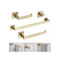 Ver imagem 1 de Kit Acessórios Banheiro Inox 304 Dourado Luxo 4 Peças