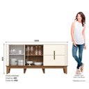 Ver imagem 5 de Buffet Rael para Sala de Jantar 2 Portas 2 Gavetas Retrô