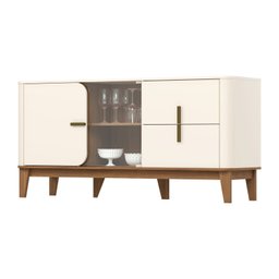Buffet Rael para Sala de Jantar 2 Portas 2 Gavetas Retrô - 3