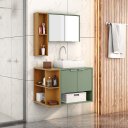 Ver imagem 1 de Gabinete Banheiro Ibiza 2 Portas Cuba e Armario Espelheira