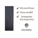 Ver imagem 3 de Cabeceira Estofada P/ Cama Queen com 8 Placas em Suede 45cm:preto