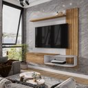 Ver imagem 1 de Painel para TV até 55 Polegadas 137,6CMX136CM Paraty Marrom