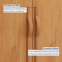 Ver imagem 5 de Guarda-Roupa Casal 6 Portas 6 Gavetas com Espelho MDF 270cm Suavitá Marrom Amêndoa Clean