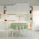 Ver imagem 2 de Toalha de Mesa Redonda 4 Lugares Coelhinhos no Jardim