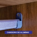 Ver imagem 7 de Guarda Roupa Solteiro Ripado 4 Portas 2 Gavetas 100% MDF Canadá